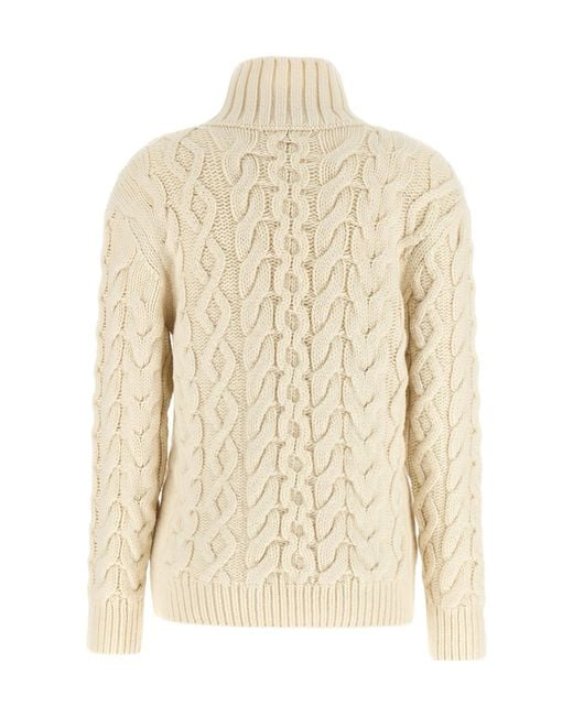 Stella McCartney Natural Long-Sleeved Sweater