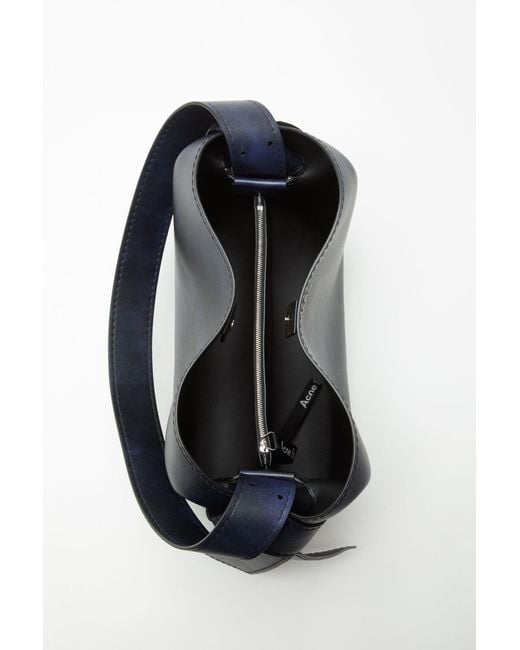 Acne Black Knot-Detail Leather Shoulder Bag for men