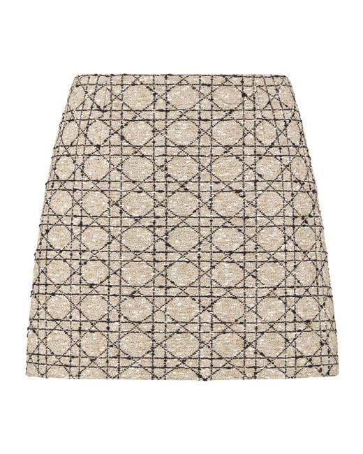Dior Natural Macrocannage Miniskirt