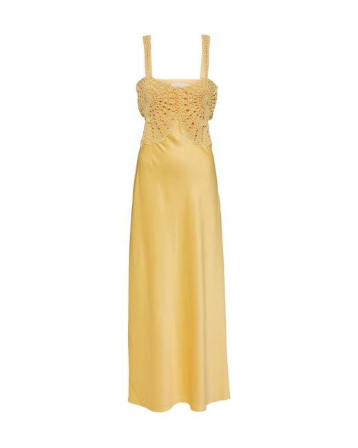 Jonathan Simkhai Metallic Crocheted Detail Dress