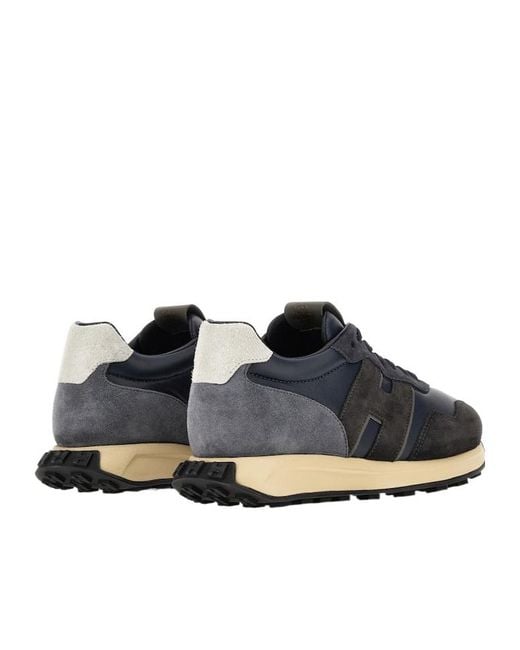 Hogan Blue H601 Side H Patch Sneakers for men
