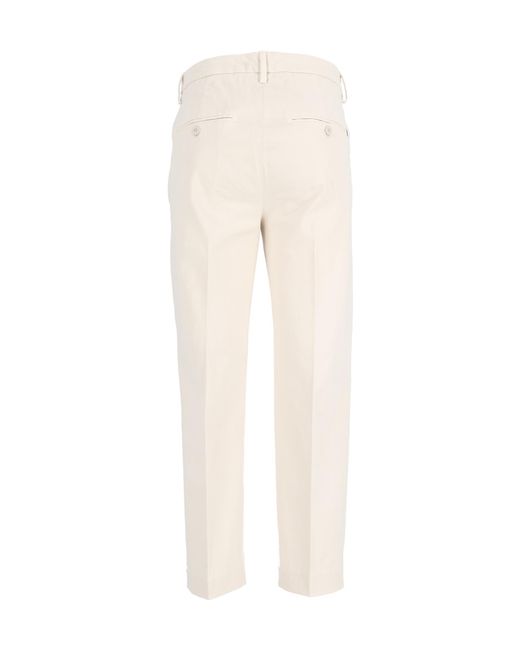 Dondup Natural Nima Logo-Plaque Trousers