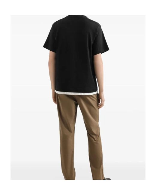 Dolce & Gabbana Black Logo Embroidered Crewneck T-Shirt for men