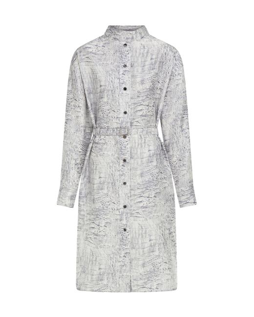 Ferragamo Gray Shirt Dress