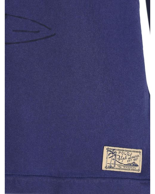 Polo Ralph Lauren Blue Classic Fit Jersey Crewneck T-Shirt for men