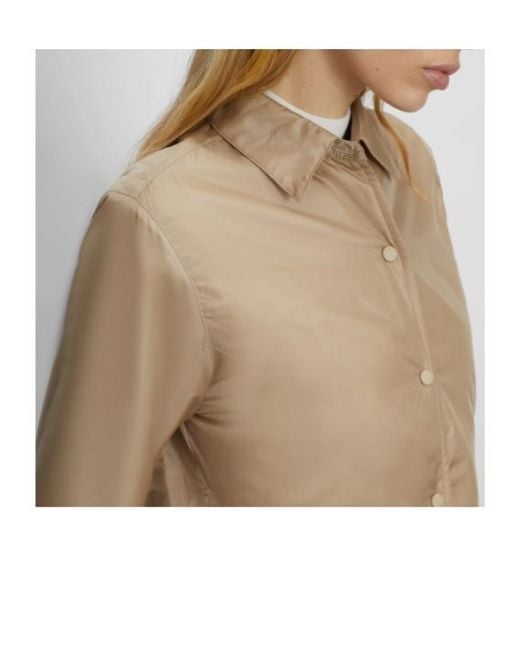 Aspesi Brown Padded Shirt Jacket