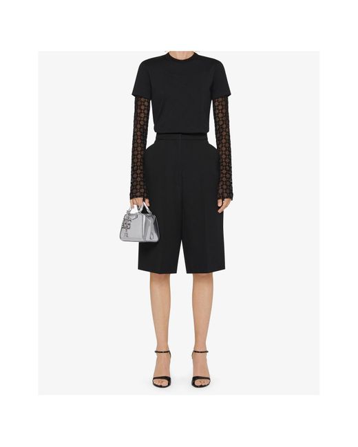 Givenchy Black Long-Sleeve Double-Layer T-Shirt