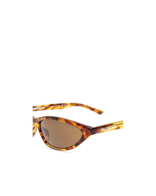 Balenciaga White Eyewear Cat-Eye Frame Sunglasses