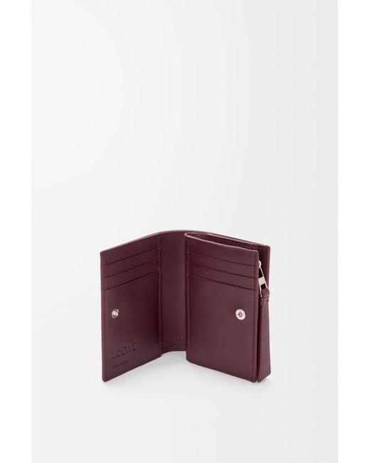 Loewe Purple Snap Wallet