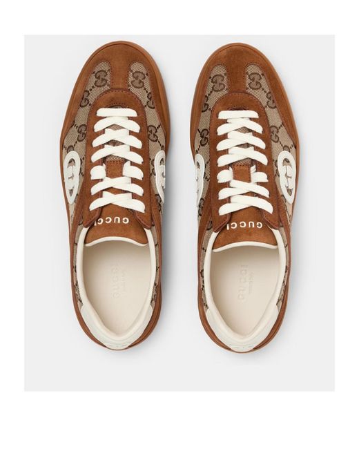 Gucci Brown Logo Sneakers