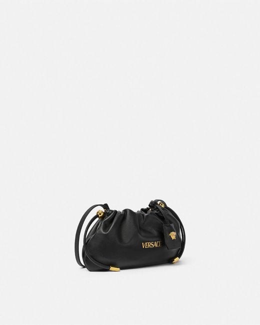 Versace Black Mini Tag Shoulder Bag
