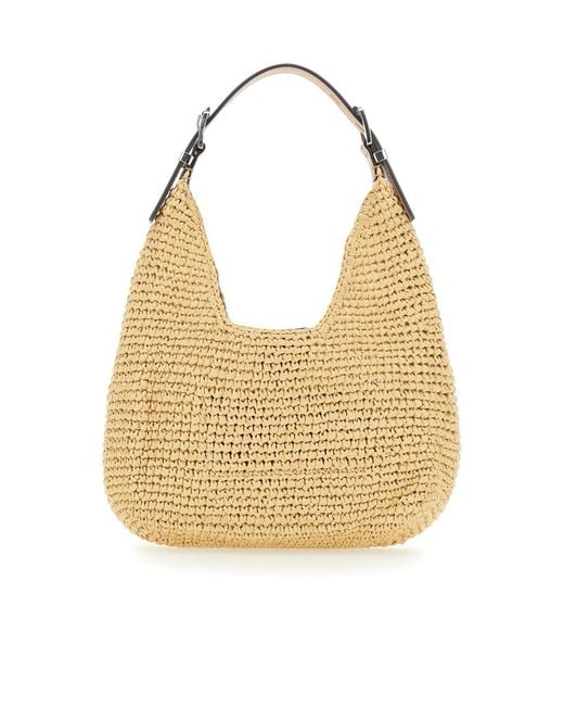 MICHAEL Michael Kors Natural Logo Patch Hobo Bag