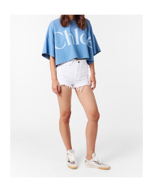 Chloé White Lace-Up Low-Top Sneakers