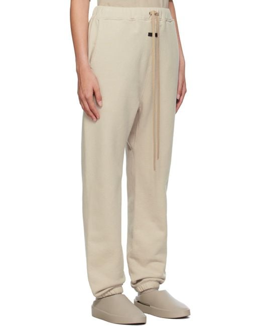 Fear Of God Natural Drawstring Straight Leg Trousers for men