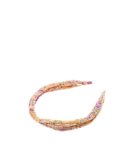 Etro White Pattern Hair Band