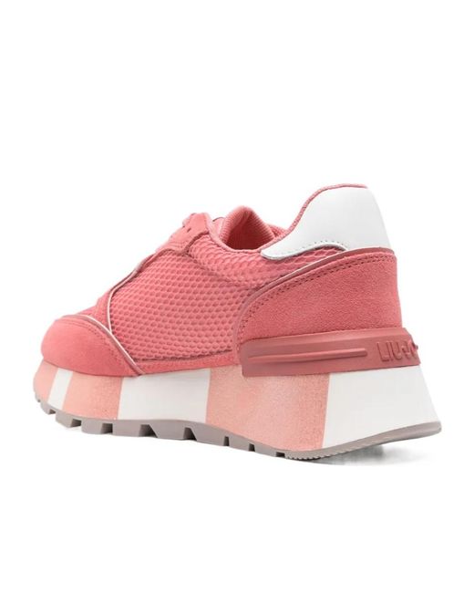 Liu Jo Pink Amazing 25 Flatform Sneakers