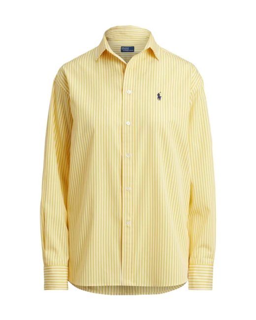 Polo Ralph Lauren Yellow Long-Sleeve Striped Shirt