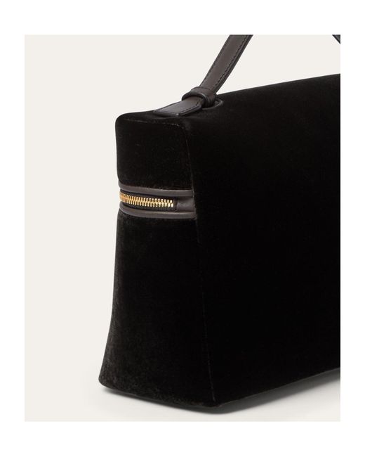 Loro Piana Black Extra Pocket L27 Shoulder Bag