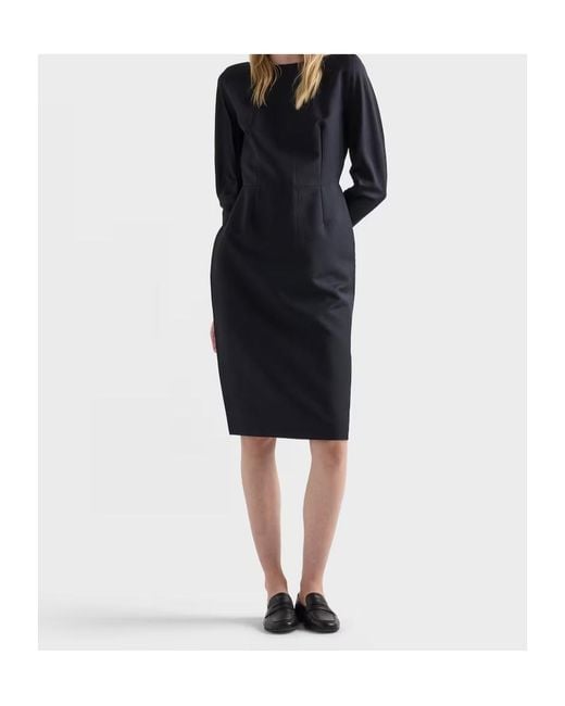Prada Blue Kid Mohair Dress