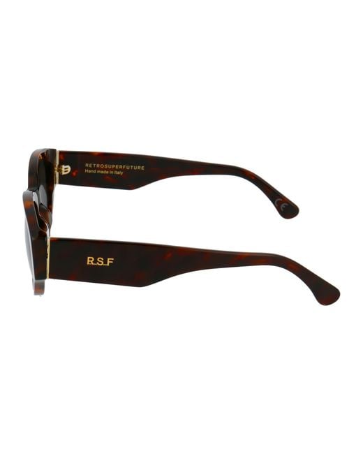 Retrosuperfuture Black Logo Sunglasses for men