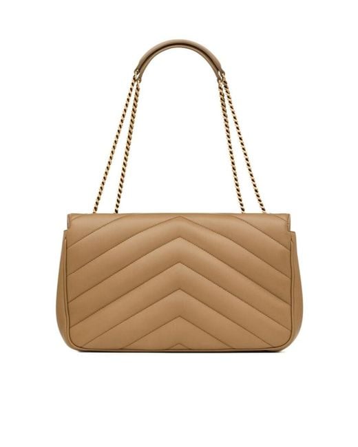 Saint Laurent Metallic Loulou Medium Shoulder Bag