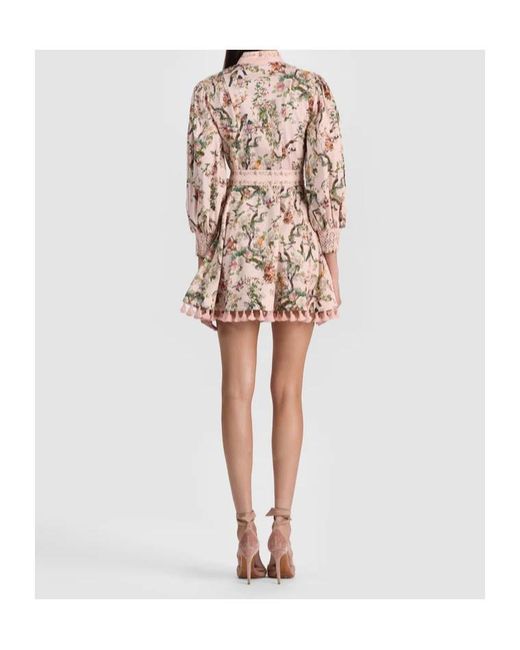 Alice + Olivia Multicolor Alice Olivia Lucy Mini Shirt Dress