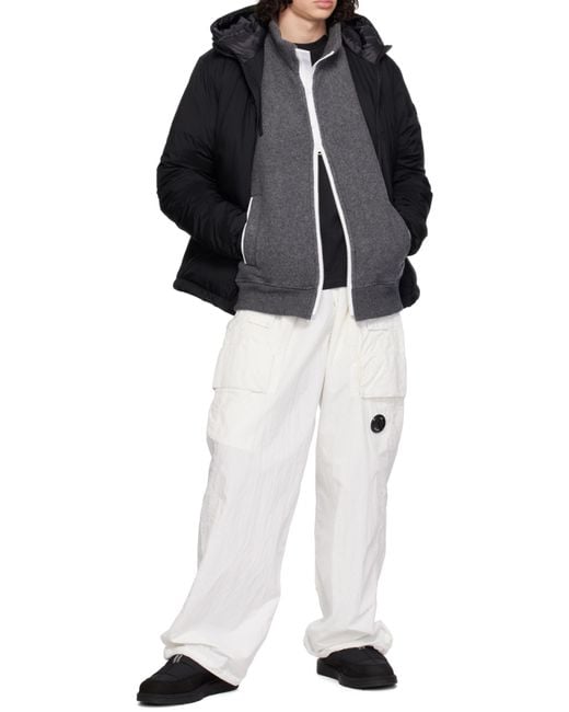 Canada Goose Black Hooded Feather-Down Padded Jacket for men