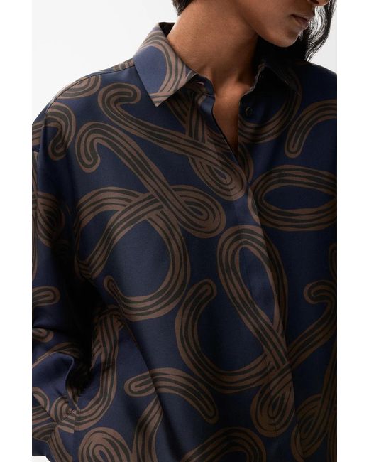 Loewe Blue Paulas Ibiza Relaxed Printed Top