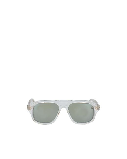 Akoni White Phoenix Altitude Aviator Sunglasses for men