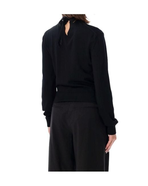 Lanvin Black Crew-Neck Sweater