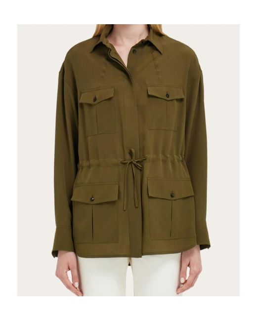 Ferragamo Green Safari Over Shirt
