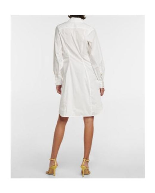 Altuzarra White Cotton-Blend Shirt Dress