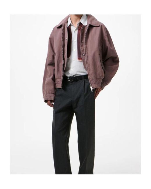 Our Legacy Brown Command Zipped Bomber Jacket for men