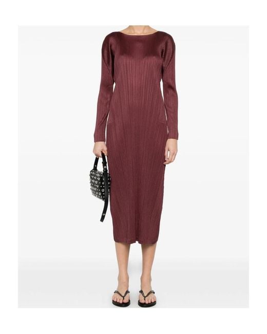 Pleats Please Issey Miyake Purple Pleats Please Issey Miyake Monthly Colors: January Dress