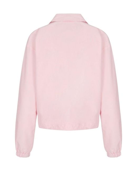 Canada Goose Pink Button-Up Drawstring Jacket