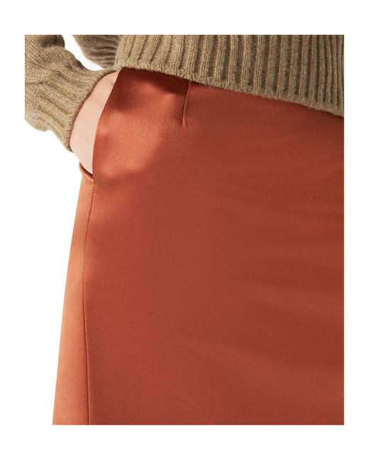 Loro Piana Orange Silvia Skirt