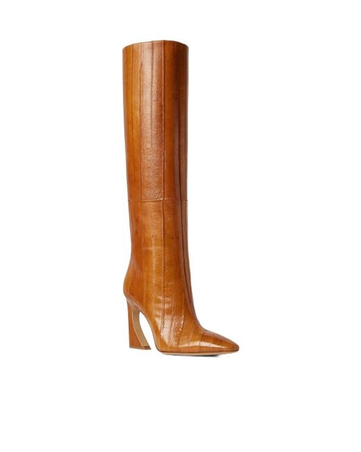 Fendi Brown Hagfish Leather Boots