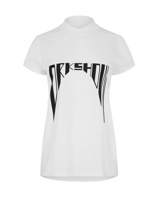 Rick Owens White Logo T-Shirt