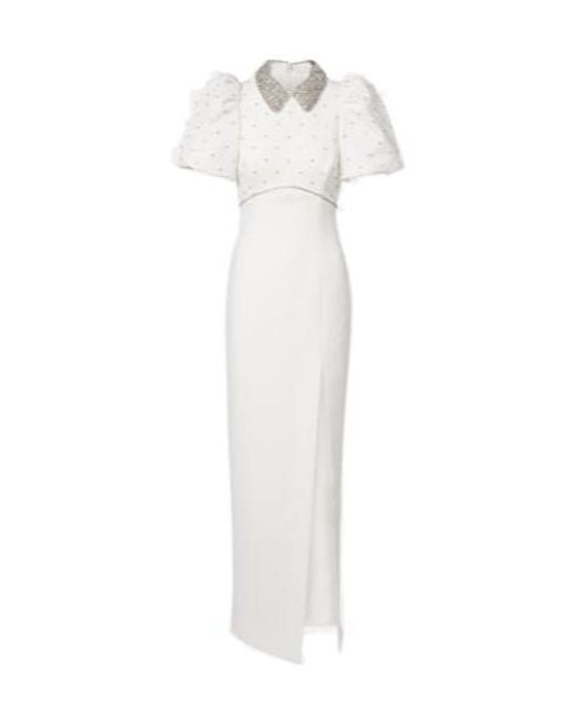 Rebecca Vallance White Bridal Amery Embellished Gown