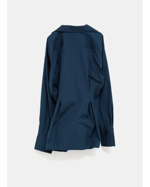Dries Van Noten Blue Long Sleeve Shirt