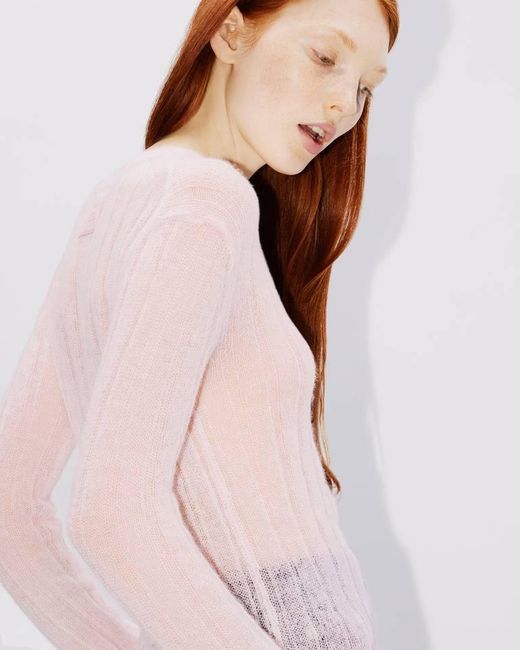 KENZO Pink Semi-Sheer Jumper