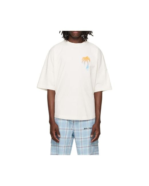 Palm Angels White I Love Pa Oversize T-Shirt for men