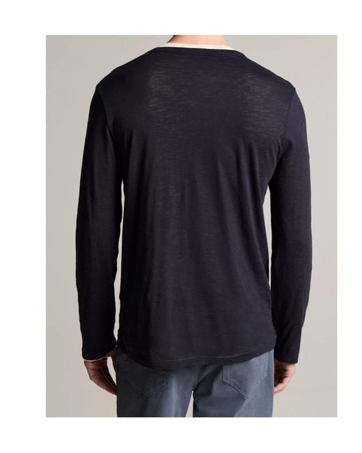 Vince Blue Double-Layer T-Shirt for men