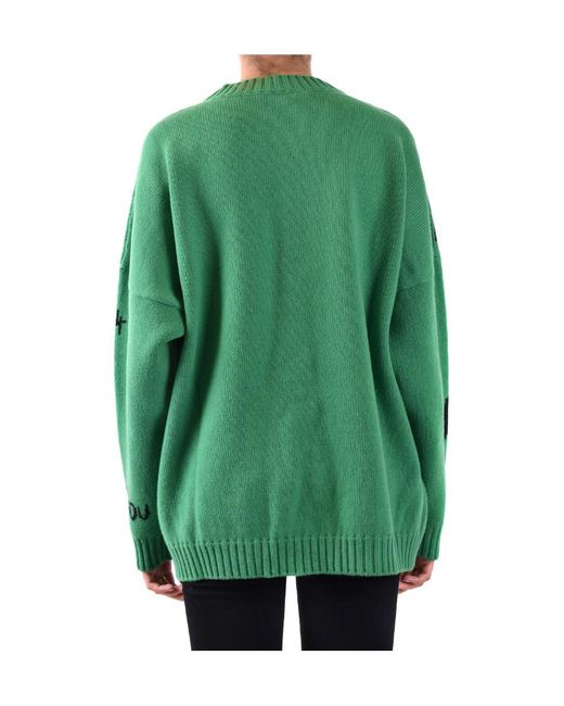 Philosophy Di Lorenzo Serafini Green Round-Neck Knitwear