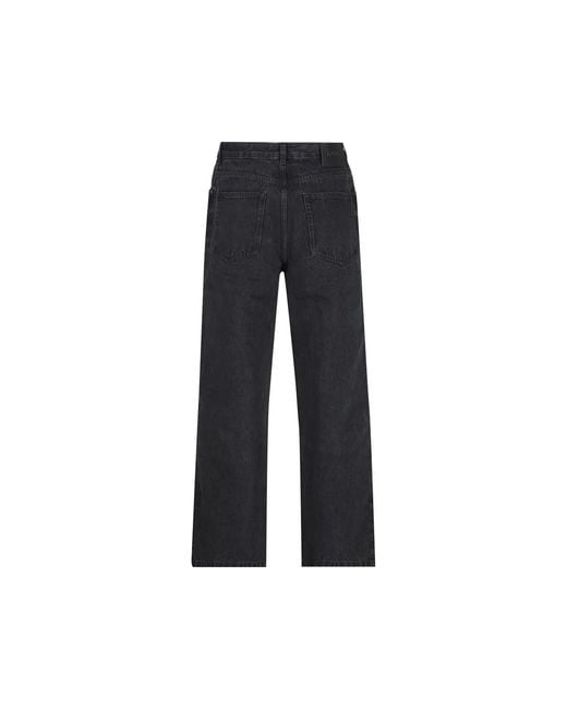 Loewe Blue Embroidered Wide-Leg Jeans for men