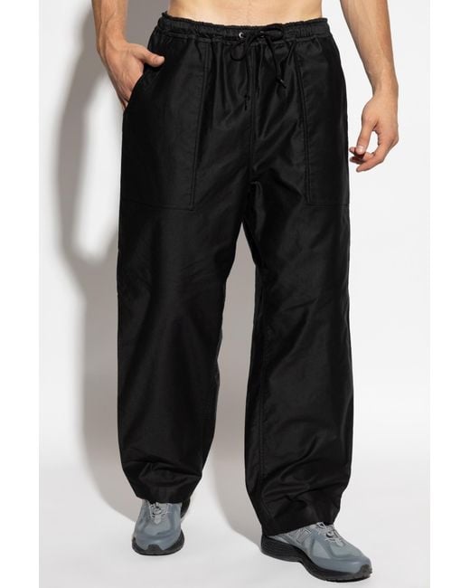Comme des Garçons Black Drawstring Casual Pants for men