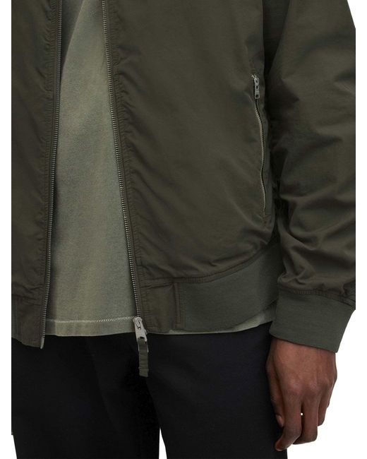 AllSaints Green Classic Bomber Jacket for men