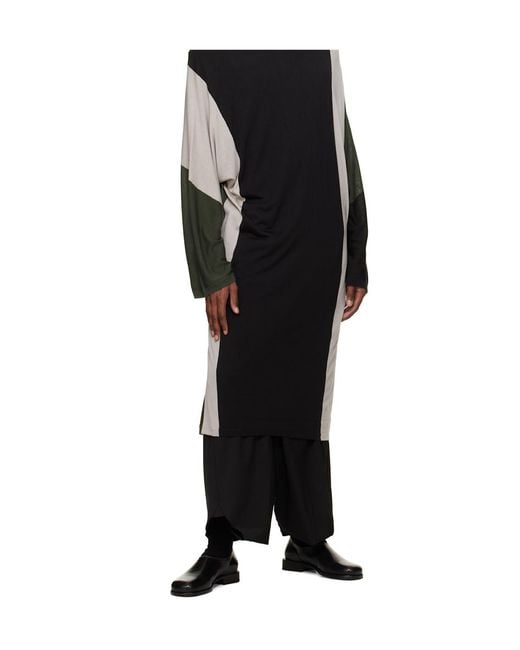 Kiko Kostadinov Black Wide-Leg Casual Trousers for men