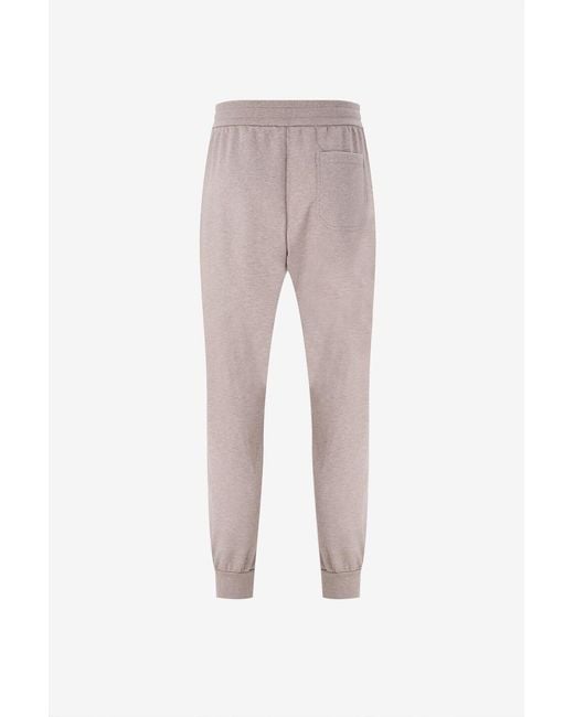 Brioni Gray Drawstring Athletic Pants for men