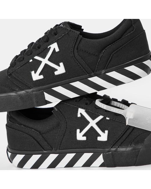 Off-White c/o Virgil Abloh Black Low-Top Canvas Sneakers for men